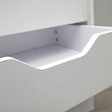 17X15X25" 5-Drawer Cabinet Nightstand BedsideTable Wheel Closet Office Organizer 10200