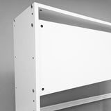 44X43X12" Wood Bookcase Shelf Organizor Modular Expandable Home, Office, Library 10201