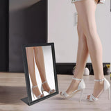12.6X17X4.3" Vanity Cosmetic Shoe Fitting Mirror Black Metal Frame Glass 15588