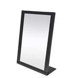 12.6X17X4.3" Vanity Cosmetic Shoe Fitting Mirror Black Metal Frame Glass 15588