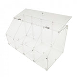 FixtureDisplays® 24 X 12 X 12" Acrylic Bin Plaxiglass Organizer 4 Compartments Display Bin for Candy, Cereal, Chocolate Coffee Bean Assembly Video Provided 100826-NEW