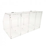 FixtureDisplays® 24 X 12 X 12" Acrylic Bin Plaxiglass Organizer 4 Compartments Display Bin for Candy, Cereal, Chocolate Coffee Bean Assembly Video Provided 100826-NEW