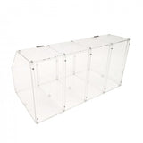 FixtureDisplays® 24 X 12 X 12" Acrylic Bin Plaxiglass Organizer 4 Compartments Display Bin for Candy, Cereal, Chocolate Coffee Bean Assembly Video Provided 100826-NEW