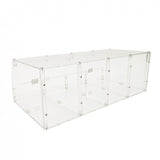 24 X 12 X 8" Acrylic Candy Bin Plaxiglass Organizer 4 Compartments Display Bin for Candy, Cereal, Chocolate Coffee Beans, Stackable Assembly Video Provided 10207