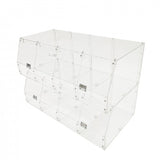 24 X 12 X 8" Acrylic Candy Bin Plaxiglass Organizer 4 Compartments Display Bin for Candy, Cereal, Chocolate Coffee Beans, Stackable Assembly Video Provided 10207