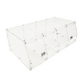 24 X 12 X 8 Acrylic Candy Bin Plaxiglass Organizer 4 Compartments Display Bin for Candy, Cereal, Chocolate Coffee Beans, Stackable Assembly Video Provided 10207