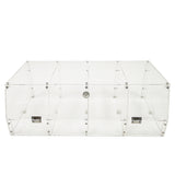 24 X 12 X 8 Acrylic Candy Bin Plaxiglass Organizer 4 Compartments Display Bin for Candy, Cereal, Chocolate Coffee Beans, Stackable Assembly Video Provided 10207