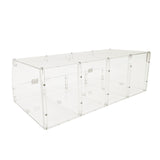 24 X 12 X 8" Acrylic Candy Bin Plaxiglass Organizer 4 Compartments Display Bin for Candy, Cereal, Chocolate Coffee Beans, Stackable Assembly Video Provided 10207