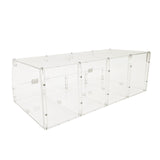 24 X 12 X 8 Acrylic Candy Bin Plaxiglass Organizer 4 Compartments Display Bin for Candy, Cereal, Chocolate Coffee Beans, Stackable Assembly Video Provided 10207