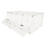 24 X 12 X 8" Acrylic Candy Bin Plaxiglass Organizer 4 Compartments Display Bin for Candy, Cereal, Chocolate Coffee Beans, Stackable Assembly Video Provided 10207