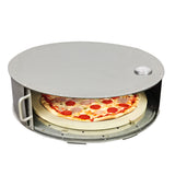 18X18X5"Stainless Steel Pizza Oven w/Stone Kettle Grilltop Slidedoor Thermometer 10208