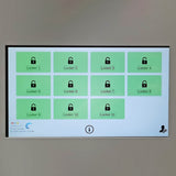 48 X 26 X 70" Keyless Touchscreen White Storage Lockers, 28 X 10.6 X 25" Slots 10209-LUGGAGE STORAGE
