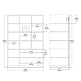 48X26X70" Comupterized Touchscreen Phone Mail Bag Package Locker 12x10x25" Slot 10209