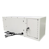 FixtureDisplays® 25.9" x 9.1" x 10.4" Touchscreen Secure Cellphone Locker System with Restricted Access 110V outlet Per Slot 10210-WHITE