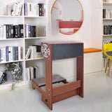 20X32X20" Prayer Bench, Padded kneeler book shelf, Easy Fold-away Prayer Table 10211