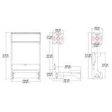 20X32X20 Prayer Bench, Padded kneeler book shelf, Easy Fold-away Prayer Table 10211