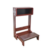 20X32X20 Prayer Bench, Padded kneeler book shelf, Easy Fold-away Prayer Table 10211
