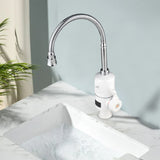 110V Electric Heater Hot Water Faucet w/ LED Digital Display & Flexible Hose 10215