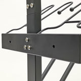 12.8 X 16 X 55.7" 10-Pair Shoe Organizer – 5 Tiers for Boots & Shoes, Black 10217