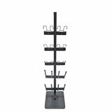 12.8 X 16 X 55.7" 10-Pair Shoe Organizer – 5 Tiers for Boots & Shoes, Black 10217