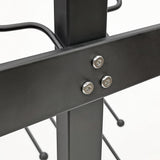 12.8 X 16 X 55.7" 10-Pair Shoe Organizer – 5 Tiers for Boots & Shoes, Black 10217