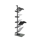 12.8 X 16 X 55.7" 10-Pair Shoe Organizer – 5 Tiers for Boots & Shoes, Black 10217