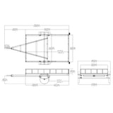 Drive-Up Gate Utility Trailer ¨C 5x8 ft Deck, Ideal for Tools, ATVs & Equipment 10218