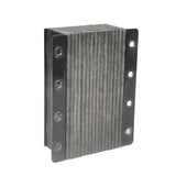 12X10X4" Loading Dock Bumper Stacked Rubber with Metal Face Plate Heavy Duty 10219 Dock Bumper