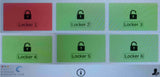 7X14X4" Touchscreen Metal Car Key Storage Locker Computer Control Smart Access 10220