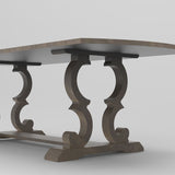 95 X 39.4 X 30" Artisan Solid Wood Table – Durable, Distinctive, Versatile 10223