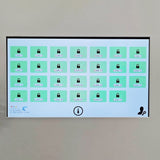21W X 9D X 50H Touchscreen Secure Locker System w/ Restricted Access 27 Slots 10224