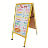 A Frame Double Sided White Menu Board Dry Eraser 19X37X28¡±10235 White