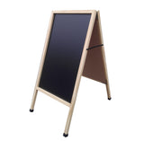 Board, A Frame Sidewalk Sandwich Black ChalkBoard Promotion, Wood 20 x 40