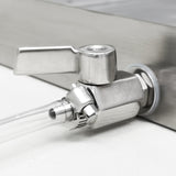 25X25X2 304 Stainless Steel Washing Machine Drain Pan Discharge Valve Faucet 10236