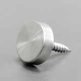 4PK 304 Stainless Steel Screw 16mm D Advertising Mirror Nail Decorative Cover 10239