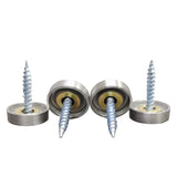 4PK 304 Stainless Steel Screw 16mm D Advertising Mirror Nail Decorative Cover 10239