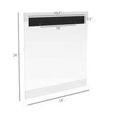 Acrylic Wallmount Poster Frame 18x24" Picture Clear Transparent Plexiglass 10243