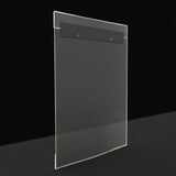Clear Frameless Plexiglass Acrylic Wall Poster Frame with Slide-In Design Holds 10244