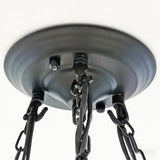 19 x 21" Farmhouse Wagon Wheel Chandelier, Solid Wood & Metal, 6 Bulbs, 2700K 10246