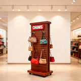 15W X 13.5D X 59.5H, 2-Sided Slat Wall Tower, Customizable Logo Header 10247