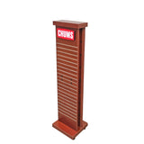15W X 13.5D X 59.5H, 2-Sided Slat Wall Tower, Customizable Logo Header 10247
