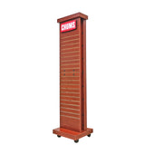 15W X 13.5D X 59.5H, 2-Sided Slat Wall Tower, Customizable Logo Header 10247