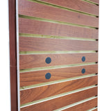 15W X 13.5D X 59.5H, 2-Sided Slat Wall Tower, Customizable Logo Header 10247