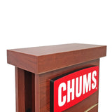 15W X 13.5D X 59.5H, 2-Sided Slat Wall Tower, Customizable Logo Header 10247