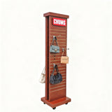 15W X 13.5D X 59.5H, 2-Sided Slat Wall Tower, Customizable Logo Header 10247