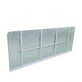 96 X 38 Heavy-Duty Window Well Cover, Transparent PVC with Metal Frame, Supports Up to 500 lbs 10249-6111