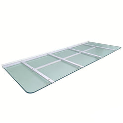 96 X 38 Heavy-Duty Window Well Cover, Transparent PVC with Metal Frame, Supports Up to 500 lbs 10249-6111
