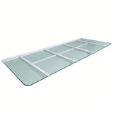 96 X 38 Heavy-Duty Window Well Cover, Transparent PVC with Metal Frame, Supports Up to 500 lbs 10249-6111
