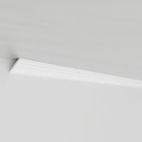 8 x 0.8 Premium MDF Crown Molding Trim - Custom Length, White-Primed 10252