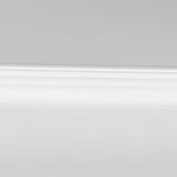 8 x 0.8 Premium MDF Crown Molding Trim - Custom Length, White-Primed 10252